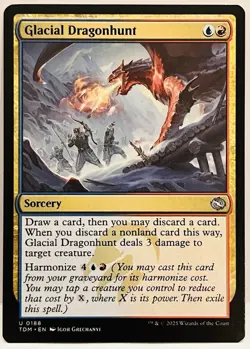 Glacial Dragonhunt -#188-MTG-Tarkir: Dragonstorm - Image 1