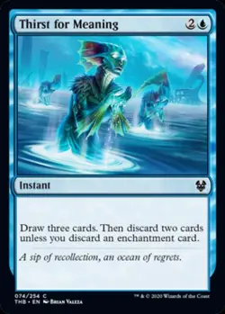 Thirst for Meaning -Foil Medium Play MTG Theros Beyond Death - Image 1