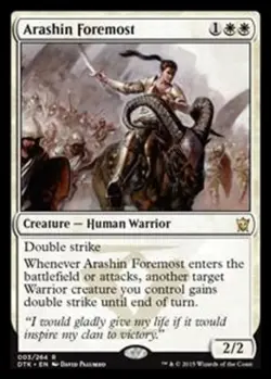 MTG - Arashin Foremost - Foil - Dragons of Tarkir - NM, English Magic FLAT RATE - Image 1