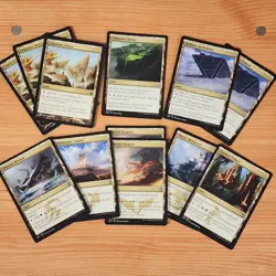 MTG - 12 x Colourless Lands inc. 3 x Unknown Shores random OGW, KTK, Theros 2013 - Image 1
