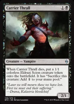 MTG - Carrier Thrall - Battle for Zendikar - NM, English Magic FLAT RATE SHIP - Image 1