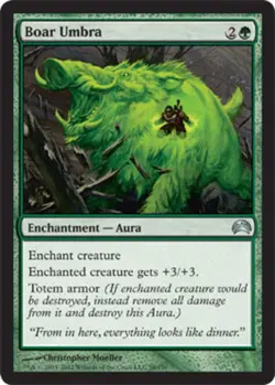 MTG - Boar Umbra - Planechase 2012 - NM, English Magic FLAT RATE SHIP - Image 1