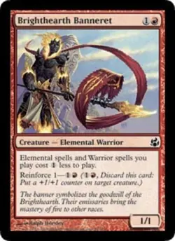 MTG - Brighthearth Banneret - Morningtide - NM, English Magic FLAT RATE SHIP - Image 1