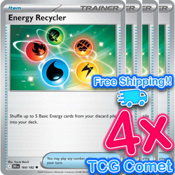 [4x Playset] Energy Recycler 164/182 SV10: Destined Rivals (DRI) Pokemon TCG - Image 1