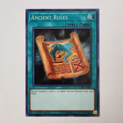 Ancient Rules - LCKC-EN039 - NM - Secret Rare - 1st ed - Yugioh - Image 1
