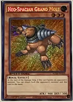 YUGIOH Neo-Spacian Grand Mole SGX4-ENA10 Secret Rare 1st Edition - SPEED DUEL - Image 1
