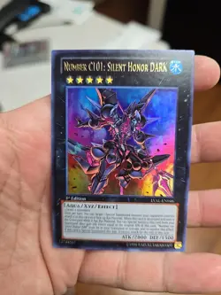 YuGiOh NUMBER C101: SILENT HONOR DARK Ultra Rare LVAL-EN046 1st Ed Nm - Image 1