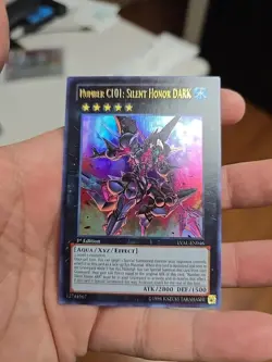 YuGiOh NUMBER C101: SILENT HONOR DARK Ultra Rare LVAL-EN046 1st Ed Nm - Image 2