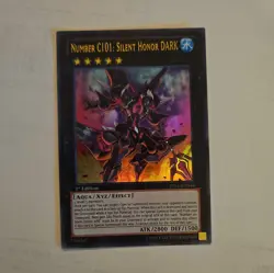 YuGiOh NUMBER C101: SILENT HONOR DARK Ultra Rare LVAL-EN046 1st Ed Nm - Image 1