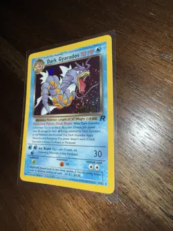 Gyarados # 82 Holo Team Rocket Vintage Prerelease Promo Pokemon Card WOTC C6 - Image 2