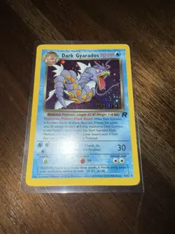 Gyarados # 82 Holo Team Rocket Vintage Prerelease Promo Pokemon Card WOTC C6 - Image 1
