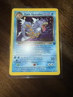 Gyarados # 82 Holo Team Rocket Vintage Prerelease Promo Pokemon Card WOTC C6 - Image 1