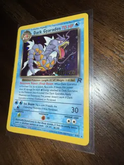 Gyarados # 82 Holo Team Rocket Vintage Prerelease Promo Pokemon Card WOTC C6 - Image 3