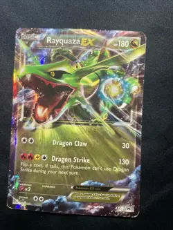 Pokemon TCG Rayquaza-EX XY Black Star Promos Holo Card XY73 NM - Image 1