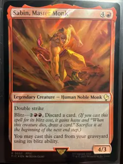 Sabin, Master Monk #57 Final Fantasy FIC, Magic: The Gathering Card Foil - Image 1