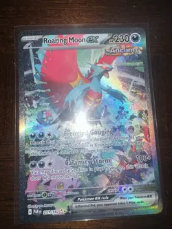 Pokemon TCG Roaring Moon EX Card 230/197 Holo Rare - Image 1