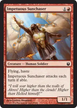 Impetuous Sunchaser -Foil Medium Play MTG Born of the Gods - Image 1