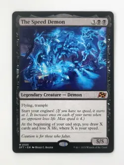 Magic The Gathering MTG: The Speed Demon- Creature NF (DFT) Mythic 0105 - Image 1