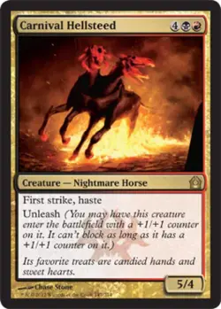 Carnival Hellsteed -Foil Medium Play MTG Return to Ravnica - Image 1