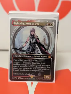 Lightning, Army of One (Borderless) - NM - FF x MTG - Image 1