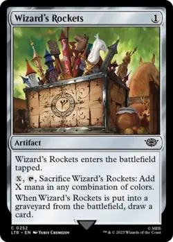 Wizard's Rockets -Foil Light Play MTG - Image 1