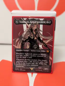 Sephiroth, Fabled Soldier (Borderless) - NM - FF x MTG - Image 1