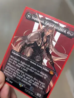 Sephiroth, Fabled Soldier (Borderless) - NM - FF x MTG - Image 2