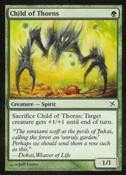 Child of Thorns -Foil Medium Play MTG Betrayers of Kamigawa - Image 1