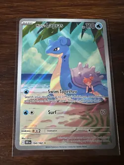 Misty's Lapras 194/182 Destined Rivals Illustration Rare Pokemon TCG NM/M - Image 1