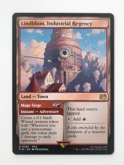 Magic The Gathering: MTG Lindblum, Industrial Regency- Land NF (FIN) Rare 0285 - Image 1