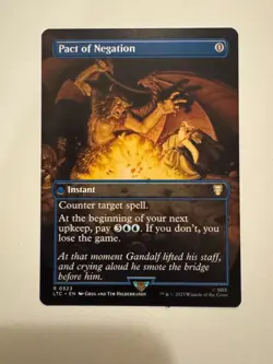Pact of Negation Borderless NM, English MTG Lord of the Rings - Image 1