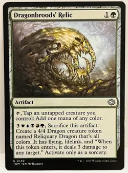 Dragonbroods' Relic -#140-MTG- Tarkir: Dragonstorm-Regular-LP - Image 1