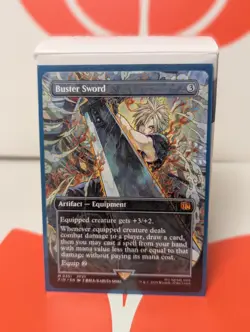 Buster Sword (Borderless) - NM - FF x MTG - Image 1