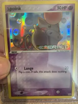 Pokemon TCG Spoink 66/106 EX Emerald Reverse Holo Stamped Card - NM rare Card - Image 5