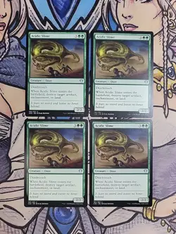 4x Acidic Slime - NM/M Commander 2020 C20 MTG Magic - Image 1