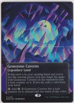 MTG Gemstone Caverns (Borderless) Edge of Eternities Foil - Image 1