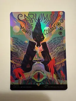 MTG English Saruman of Many Colors (Borderless Poster) NM Foil - Image 1