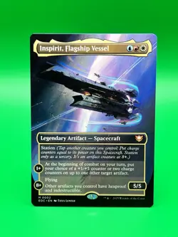 MTG ~ Inspirit, Flagship Vessel (Borderless) Regular - Edge Of Eternities - NM - Image 1