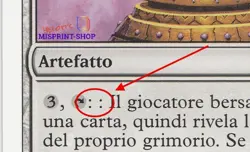 Vexing Arcanix Italian Mtg MISPRINT. Twice colon in textbox - Image 2