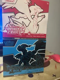 Pokemon Center Black Bolt and White Flare Elite Trainer Box ETB Set Sealed - Image 1