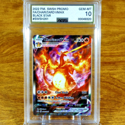 Pokemon Black Star Promo Charizard VMAX SWSH261 AGS Gem-MT 10 Full Art Holo 2022 - Image 1