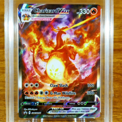 Pokemon Black Star Promo Charizard VMAX SWSH261 AGS Gem-MT 10 Full Art Holo 2022 - Image 2