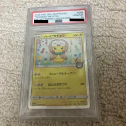 2017 Pokemon Japanese Tohoku's Pikachu Pokemon Center Reopening #088/SM-P PSA 10 - Image 1