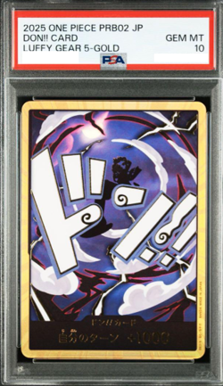PSA10 DON!! CARD LUFFY GEAR5 GOLD PRB02 JAPAN - Image 1