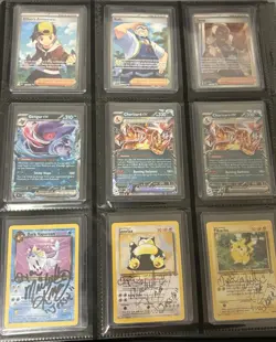 Huge Pokemon Collection binder lot base set , s & v 151 , signed cards and more - Image 3