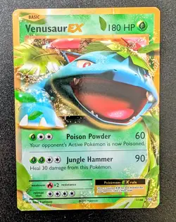 Venusaur-EX - 1/108 - Holo Rare ex LP, English Pokemon XY Evolutions - Image 1