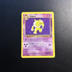 Hypno 23/62 Fossil Unlimited Pokemon Card Regular Rare Lightly Played LP - Image 2