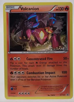 Pokemon Card Volcanion XY164 Black Star Promo Near Mint - Image 1