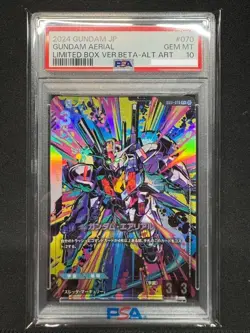 PSA10 Gundam Aerial GD01-070 Alt Art - Gundam Card Game BETA - Image 1