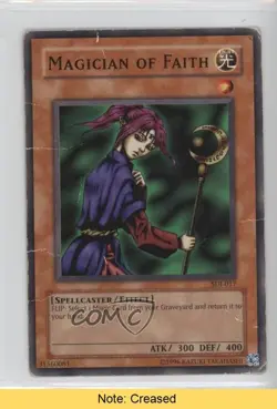Magician of Faith Unlimited YuGiOh Starter Deck Joey #SDJ-017 2003 READ 2u3 - Image 1